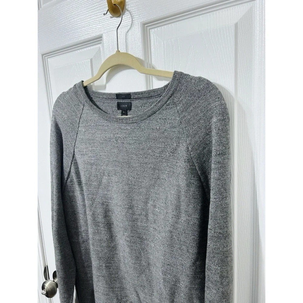 J.Crew Slim Men’s Knit Sweater In Gray